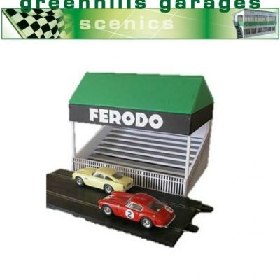 Greenhills Scalextric Slot Car Building Kit Silverstone Woodcote Grandstand 1... 