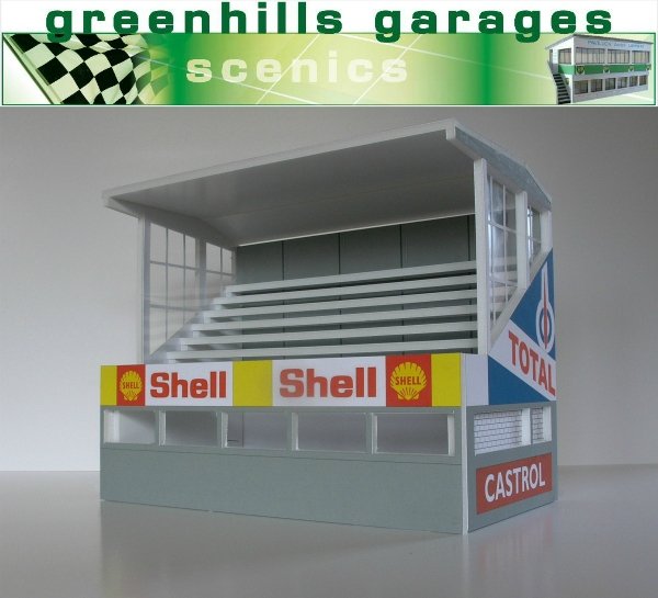 Greenhills Scalextric Slot Car Building Reims Press Box Kit 1:32 Scale Bran... 