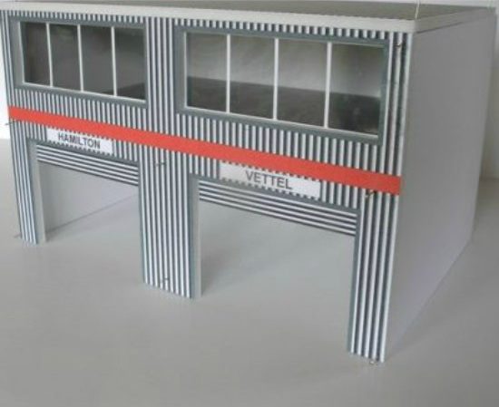 B... Greenhills Scalextric Slot Car Building Standard Pit Boxes Kit 1:43 Scale 