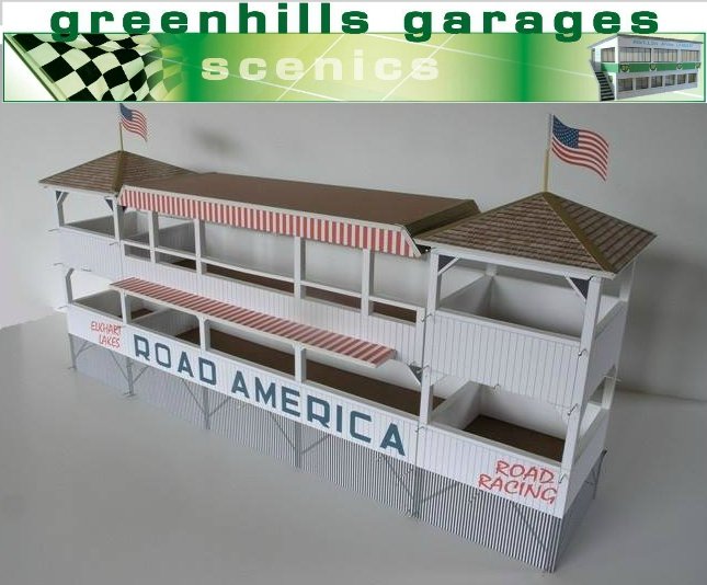 Greenhills Scalextric Slot Car Building Road America Pagoda Eagles Nest Kit 1:32 Scale MACC349