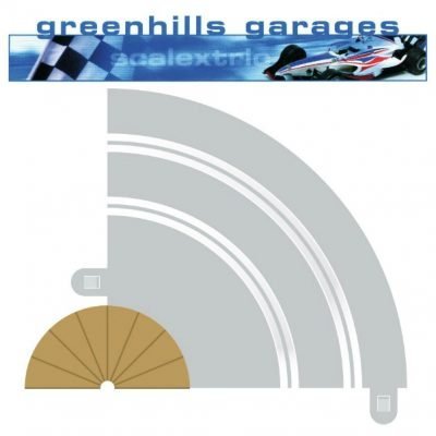 Greenhills Scalextric Radius 2 Curve Outer Borders & Barriers 22.5 Degree x 4... 