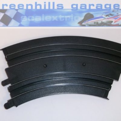 Used Greenhills Micro Scalextric Short Straight Black 15cm ML12889 MT161 