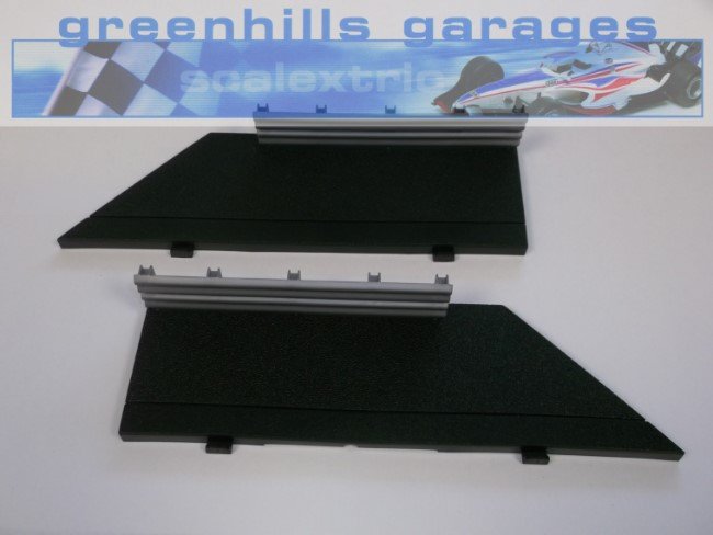 Greenhills Scalextric Sport Track Half Straight Borders for Right Angled Cros... 