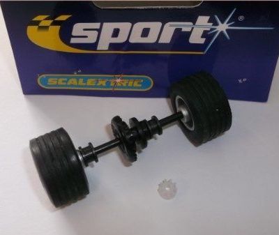 Greenhills Scalextric Accessory Pack for Ford GT40 rear axle,wheels,tyres,pin... 