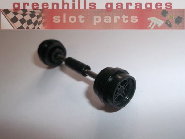 Greenhills Scalextric Ferrari 312T Qudos No.15 Front Axle & Wheels C147 - Use...