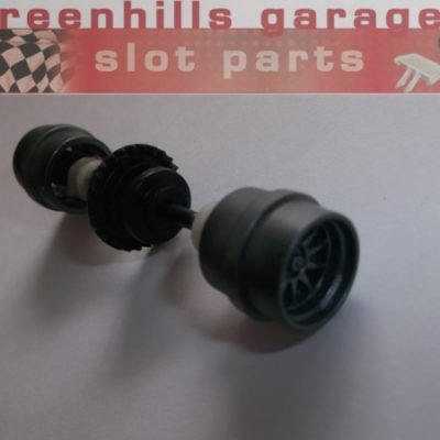 Greenhills Scalextric McLaren MP4-21 Rear Axle & Wheels - Used -P5059 ##x