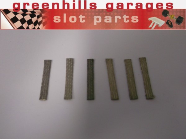 Fermeture standard en cuivre étamé Tresses X 100 Pour Micro Scalextric-Nouveau-G....