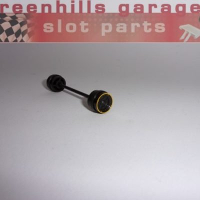 Greenhills Scalextric Jordan Mugen Honda Front Axle & Wheels C2126 C2127 - Used - P5880 ##x