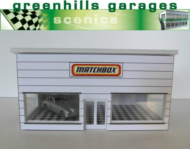 Greenhills Matchbox Showroom Building Kit HO Scale New MACC821 Greenhills Garages