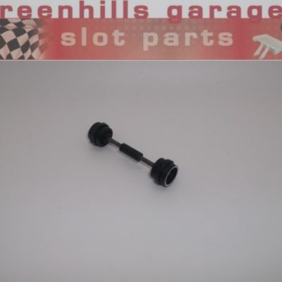 Greenhills Scalextric Mini 1275GT front axle and wheels C122 Used - P 7036