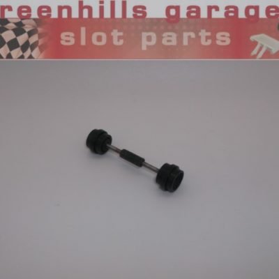 Greenhills Scalextric Shadow front axle and wheels C12b Used - P6183