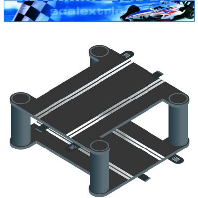 Micro Scalextric Gris Bridge Supports x 6 