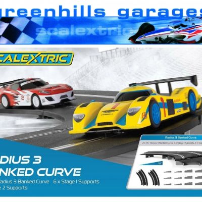 Greenhills Scalextric Radius 1 Curve Outer Borders & Barriers x 4 C8240 BNIP ... 