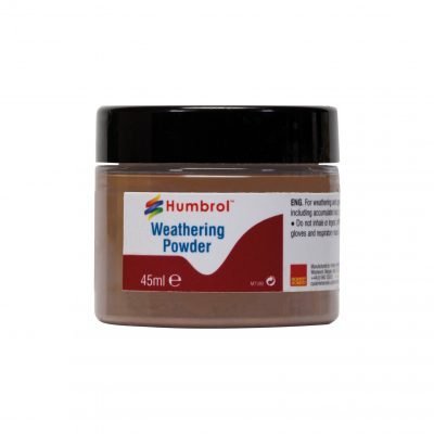 Greenhills Humbrol 45ml Pot of Dark Rust Weathering Powder AV0019 - C5227
