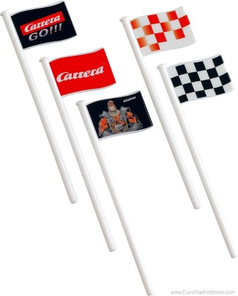 Greenhills Carrera GO!!! Flag Set x 10 Ref 61650 - NEW - MACC852
