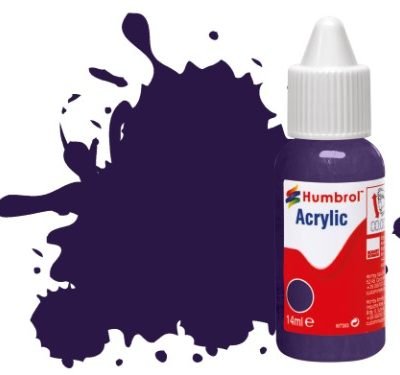 Greenhills Humbrol 14ml Dropper Bottle of Acrylic Purple Gloss DB0068 - C5312