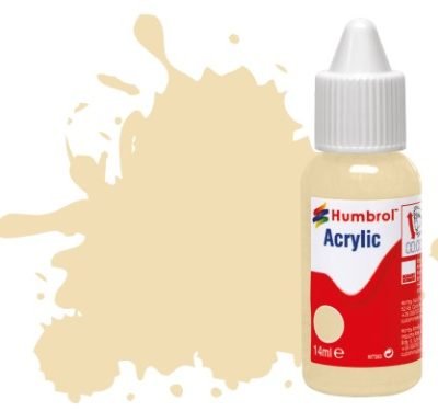 Greenhills Humbrol 14ml Dropper Bottle of Acrylic Oak Satin DB0071 - C5313