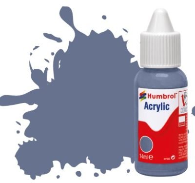 Greenhills Humbrol 14ml Dropper Bottle of Acrylic RAF Blue Matt DB0096 - C5318