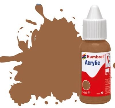 Greenhills Humbrol 14ml Dropper Bottle of Acrylic Natural Wood Matt DB0110 - C5323