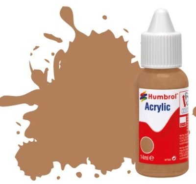 Greenhills Humbrol 14ml Dropper Bottle of Acrylic US Tan Matt DB0118 - C5343