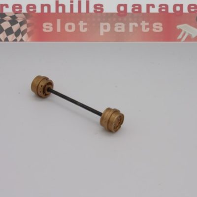 Greenhills Scalextric Team Rapid Minolta Front Axle & Wheels C2096 - Used - P6581