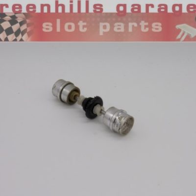 Greenhills Scalextric Rover 3500 Silver Rear Axle & Wheels - Used - P7110