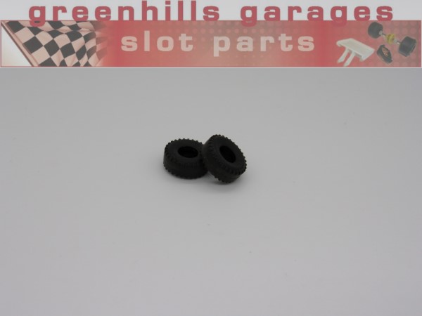 Greenhills Scalextric Mini Cooper C76 C7 High Wall Tyre Pair - Used - P6615