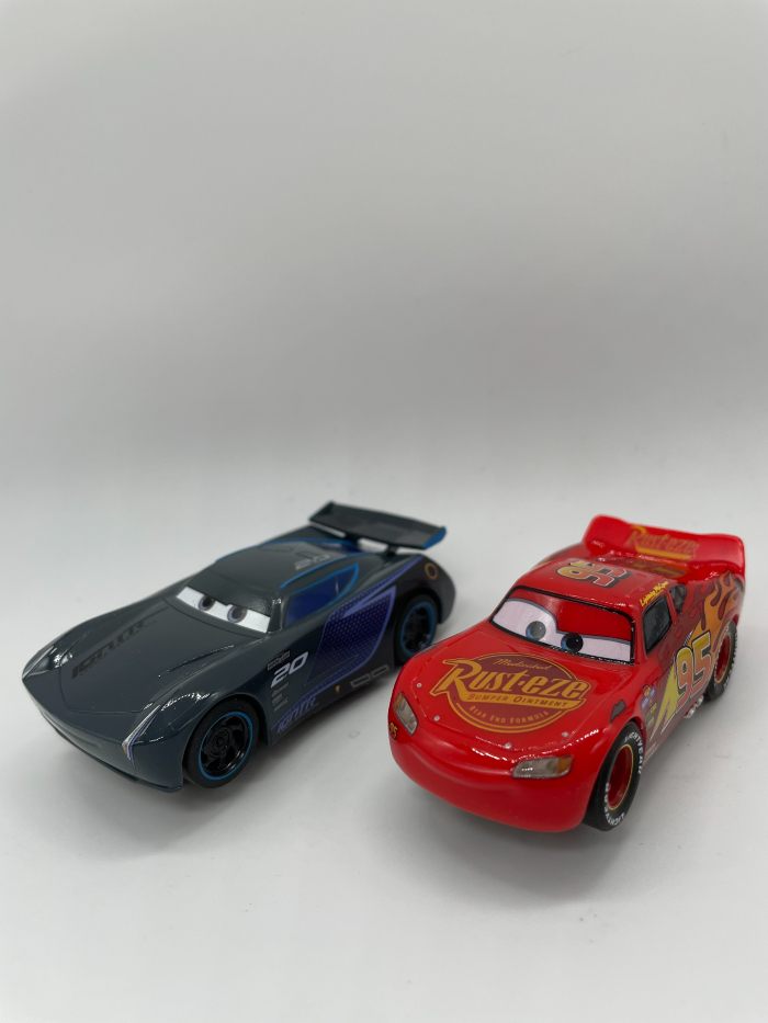 Greenhills Carrera First Disney Pixar Cars Lightning McQueen & Jackson  Storm Slot Car Pair  Scale – NEW – 22581 | Greenhills Garages