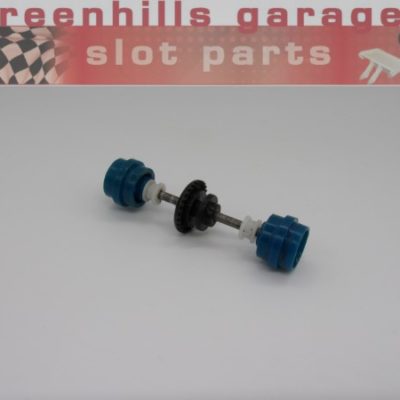 Greenhills Scalextric Metro 6R4 Blue Rear Axle & Wheels - Used - P7359