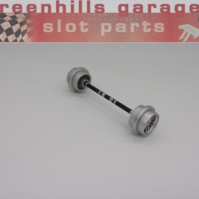 Greenhills Scalextric Mclaren Mercedes MP4-16 Silver Front Axle & Wheels - Used - P7357