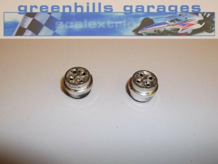 Greenhills Scalextric Ford Escort XR3i Chrome Wheels Pair Used P2746