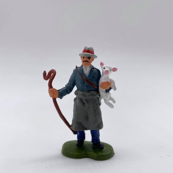 F999 Greenhills Unique Hand Painted Britains Farmer with Lamb - 1.32 Scale - NEW