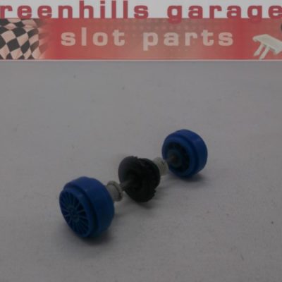P7509- Greenhills Scalextric Renault Laguna No2 Elf Rear Axle+Wheels C2078- Used