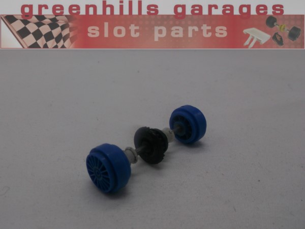 P7509- Greenhills Scalextric Renault Laguna No2 Elf Rear Axle+Wheels C2078- Used