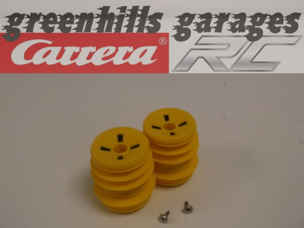 Greenhills Carrera RC Mario 370162060 Rear Wheel Pair + Screws- Used - CRCP230**