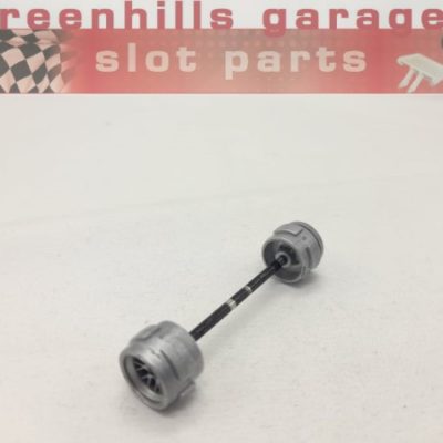 Greenhills Carrera Evolution Red Bull RB1 Front Axle+Wheels C Clien No 15 27122- Used - P7665**