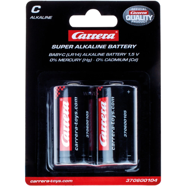Greenhills Carrera RC Remote Control 2 x Baby C Super Alkaline Batteries 1.5V 370600104 - NEW - CRCP729