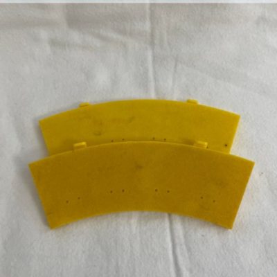 Greenhills Scalextric Yellow Standard Curve Inner Borders x 2 T42 - Used - ACC3137
