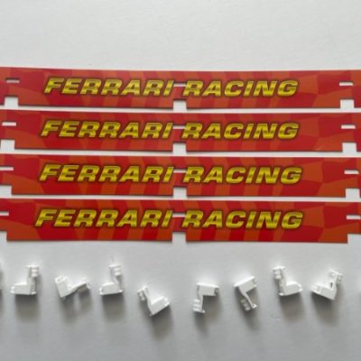 Greenhills Carrera GO!!! Ferrari Fences x 4 & Clips x 10 - NEW - MACC844