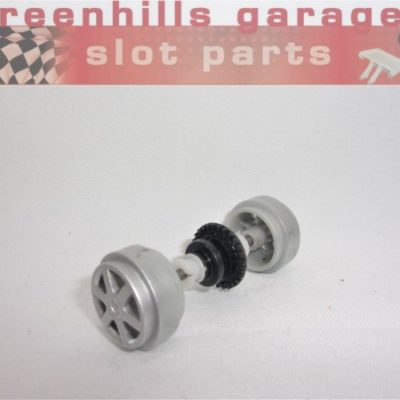 Greenhills Scalextric Audi 77 Rear Axle and Wheels- Used -P7928**