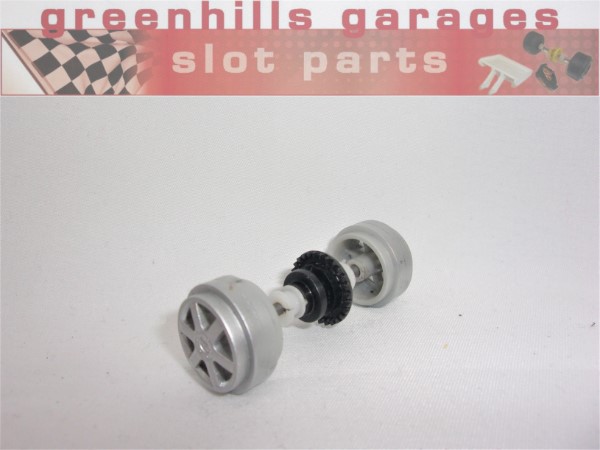 Greenhills Scalextric Audi 77 Rear Axle and Wheels- Used -P7928**