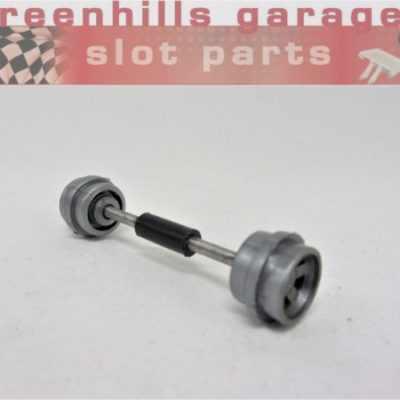 Greenhills Scalextric UOP Shadow Front Axle+Wheels Grey- Used -P7967**