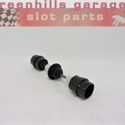 Greenhills Scalextric Tyrrell 008 Rear Axlee+Wheels Gold Rims C135- Used - P8103**