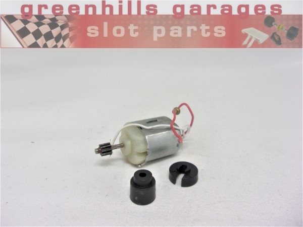 Greenhills Scalextric Spain Mabuchi Engine with Metal pinion and Mounting Rings- Used -P8193**