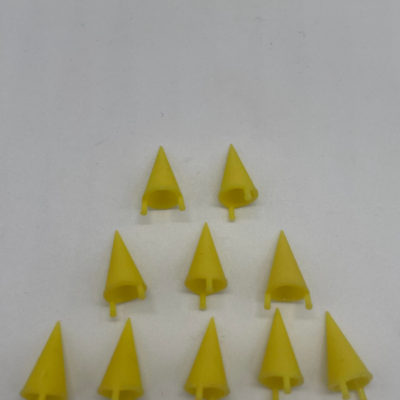 MACC796 - Greenhills Scalextric Carrera Yellow Marker Cones x 10 - 1.32 Scale - NEW