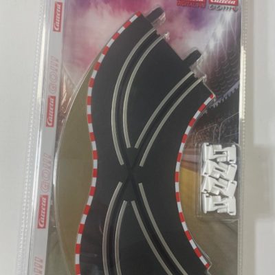Greenhills Carrera GO!!! Crossover Curve Track Pair + Barriers and Clips Ref 61655 - NEW - MT789