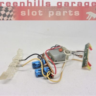 Greenhills Scalextric Ferrari F40 Complete Wiring/Lighting Rig with working Engine/Pinion/Front+Rear Brake/White Lights- Used -P8397**