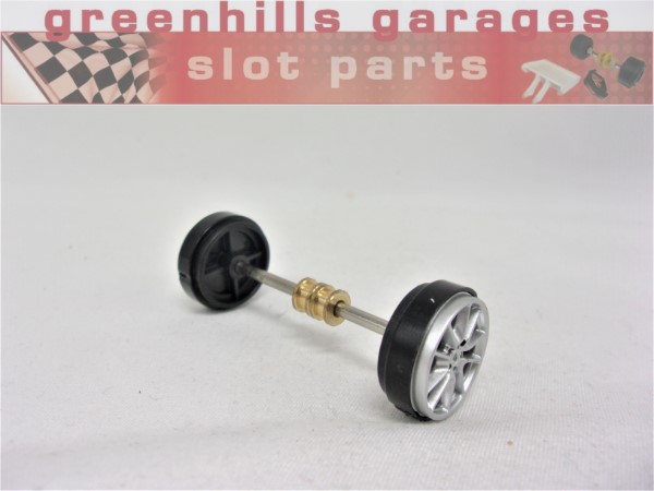 Greenhills Carrera Porsche 911 Cabriolet S Front Axle+Wheels 27535- NEW -P4922**