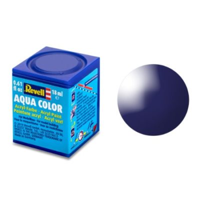 Greenhills Revell Aqua Colour Acrylic Paint Night Blue Gloss 18ML 36154 - NEW - C5363