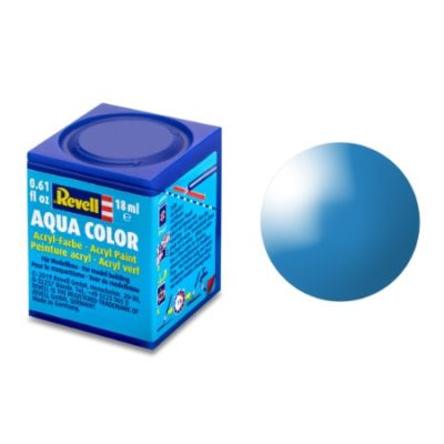 Greenhills Revell Aqua Colour Acrylic Paint Light Blue Gloss 18ML 36150 - NEW - C5367